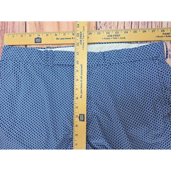 RLX Ralph Lauren Mens Golf Shorts Size 35 Blue Geometric Performance - Picture 7 of 8